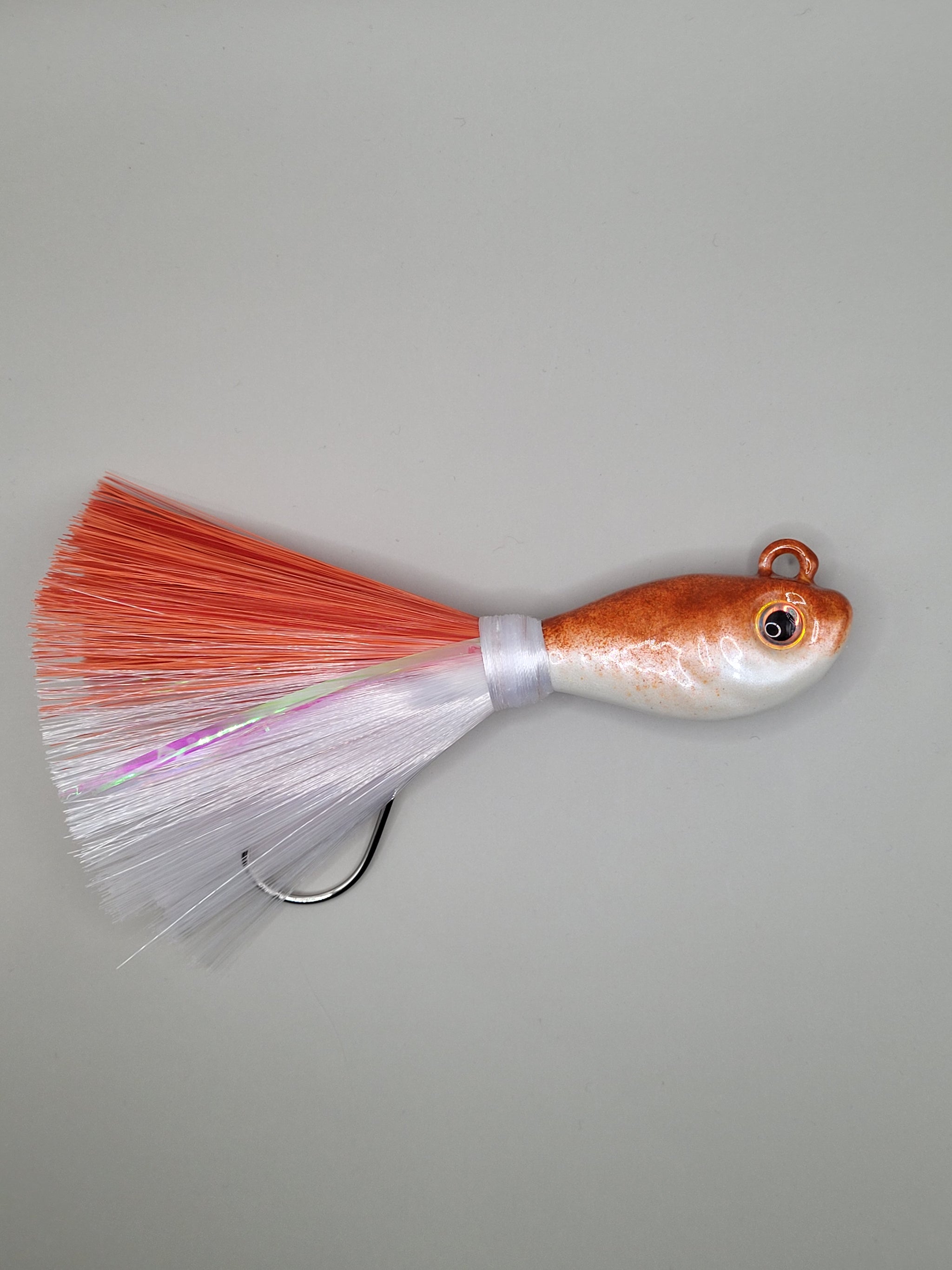 bucktail fishing hooks BKK Lone Diablo Teaser - 2/0 Run Off Lures Dressed Bucktail Hooks / Teasers are ideal for saltwater anglers looking to add an effective element to their fishing Bucktail Dressed Treble Hooks
