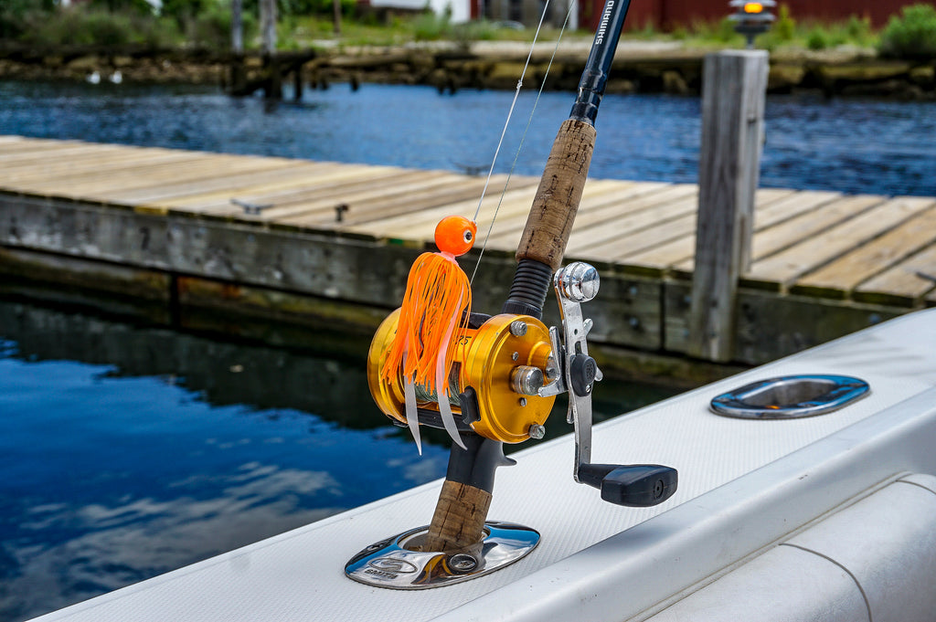 Ball Head Jig With Skirt - Orange