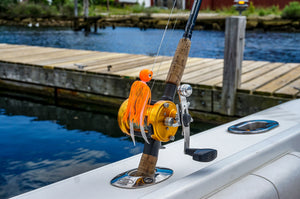 Ball Head Jig With Skirt - Orange