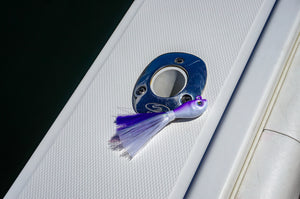 Swing Hook Bucktail - Pearl purple/White