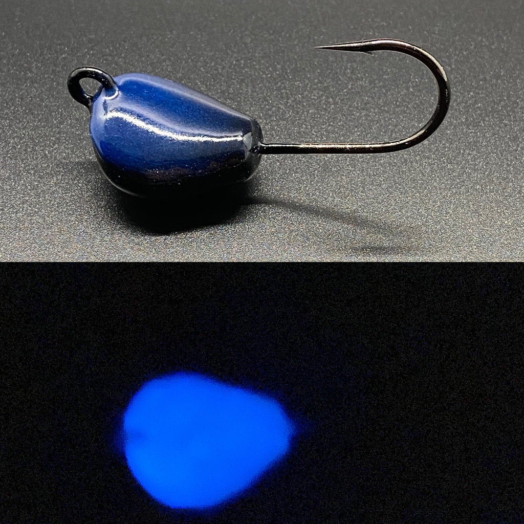 Crab jig - Black/blue glow