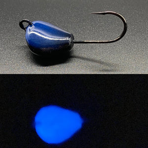 Crab jig - Black/blue glow