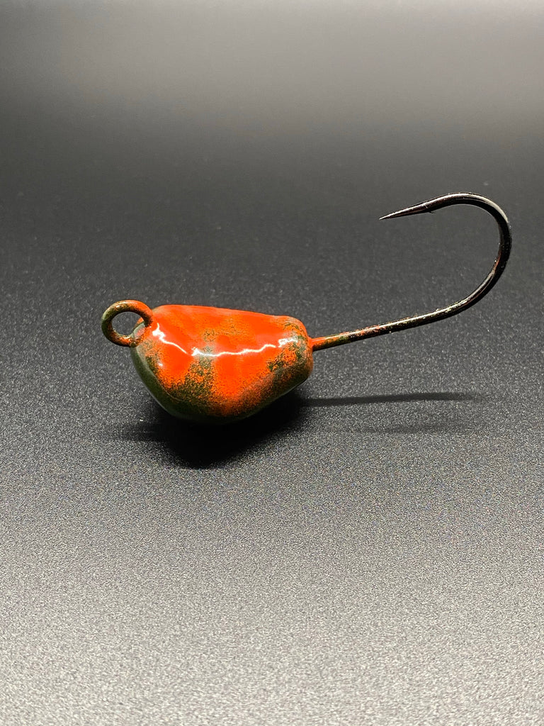 Crab Jig - Dark Green/Orange
