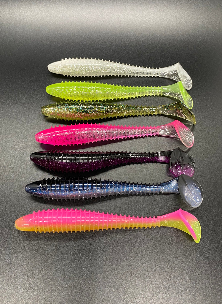 5” swimming shads 4 pack