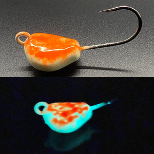 Crab jig - White glow/orange glow