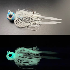 Big Eye Jig - blue/white glow