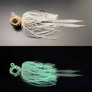 Big Eye Jig - brown/white glow