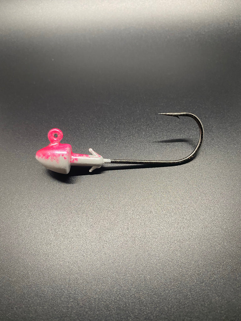 Bullet jigs 2 pack - pink/white
