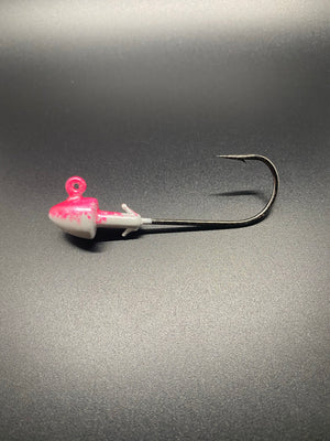 Bullet jigs 2 pack - pink/white