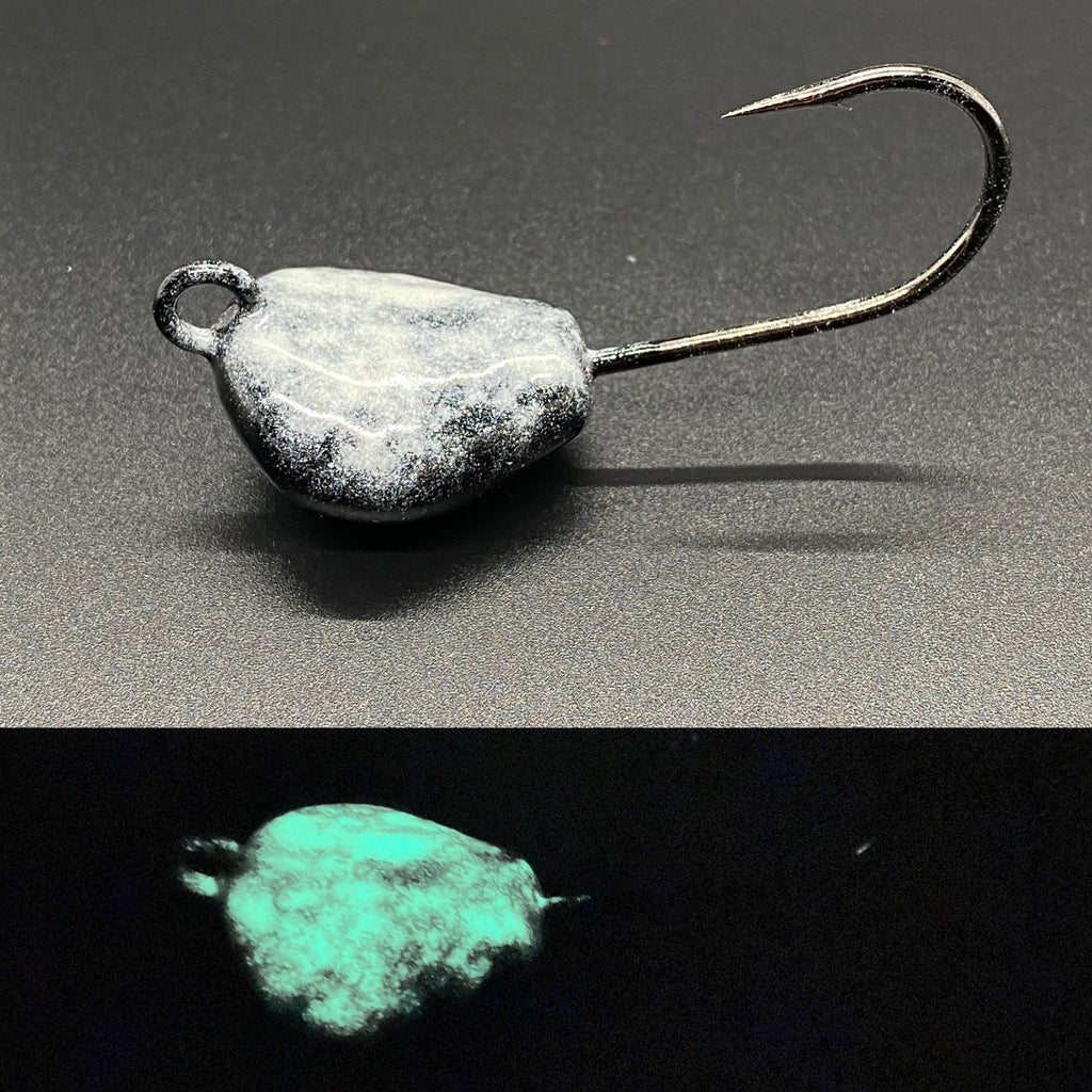 Crab Jig - black/white glow