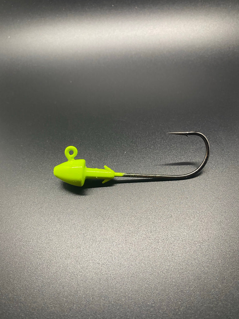 Bullet jigs 2 pack - chartreuse